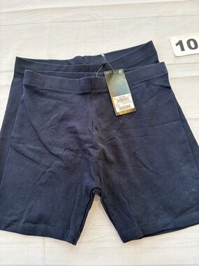 next Navy Blue Stretch Shorts x2